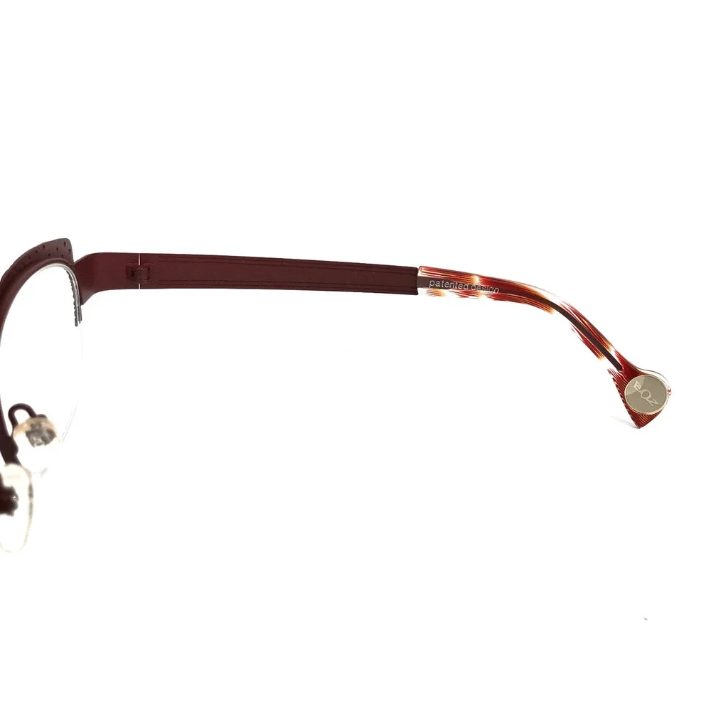 BOZ Eyeglasses Frames ZADIG 8090 Matte Brown Pink Fuchsia 49-19-135